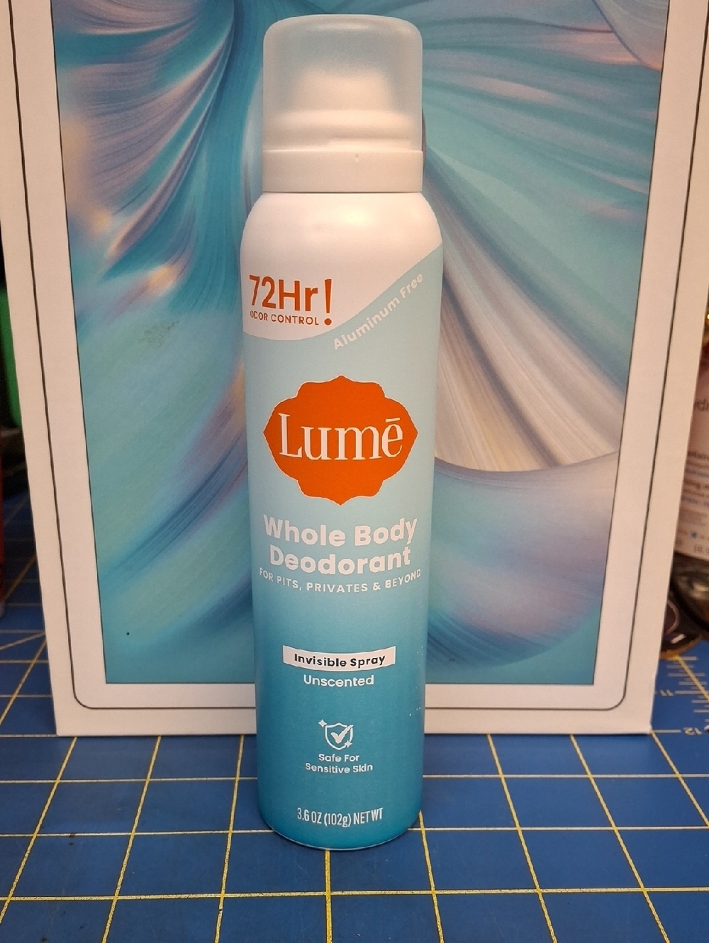 Lume Unscented Whole Body Deodorant Invisible Spray New 102g
